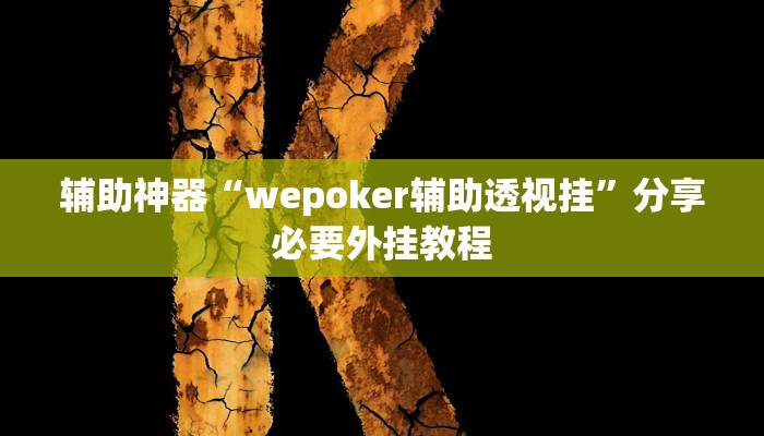 辅助神器“wepoker德州可以透视吗”附开挂脚本