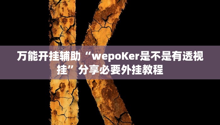 万能开挂辅助“科乐填大坑透视软件”开挂(透视)辅助教程