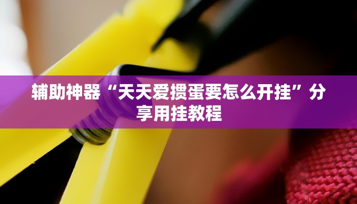 辅助神器“天天爱掼蛋要怎么开挂”分享用挂教程