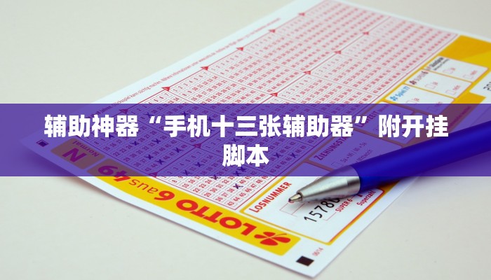 辅助神器“手机十三张辅助器”附开挂脚本