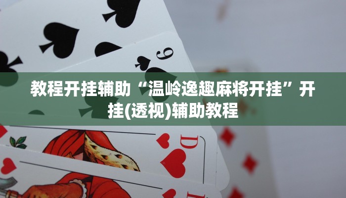 教程开挂辅助“温岭逸趣麻将开挂”开挂(透视)辅助教程