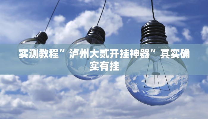 实测教程”泸州大贰开挂神器”其实确实有挂