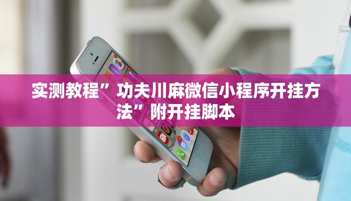 实测教程”功夫川麻微信小程序开挂方法”附开挂脚本 实测教程”功夫川麻微信小程序开挂方法”附开挂脚本