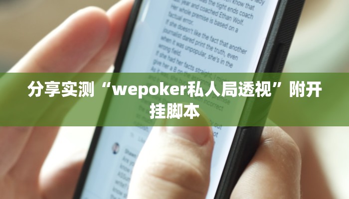 分享实测“wepoker私人局透视”附开挂脚本