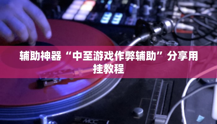 辅助神器“中至游戏作弊辅助”分享用挂教程