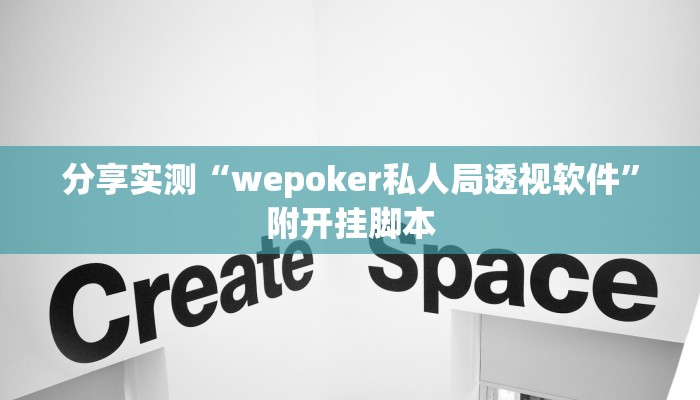 分享实测“wepoker私人局透视软件”附开挂脚本