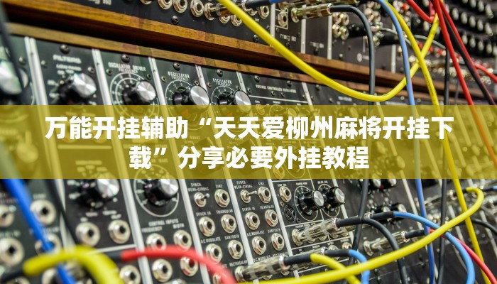 万能开挂辅助“天天爱柳州麻将开挂下载”分享必要外挂教程