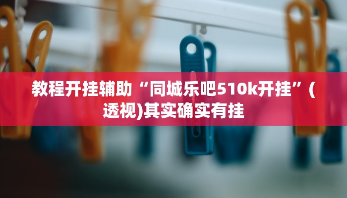 教程开挂辅助“同城乐吧510k开挂”(透视)其实确实有挂