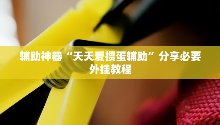 辅助神器“天天爱掼蛋辅助”分享必要外挂教程