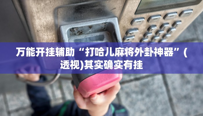 万能开挂辅助“打哈儿麻将外卦神器”(透视)其实确实有挂