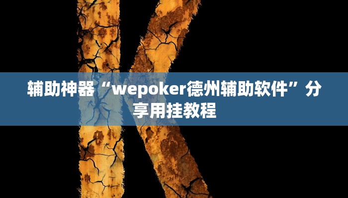 辅助神器“wepoker德州辅助软件”分享用挂教程
