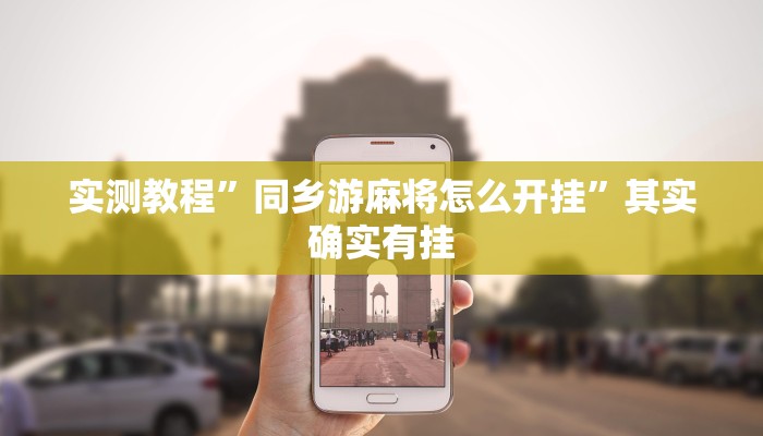 实测教程”同乡游麻将怎么开挂”其实确实有挂