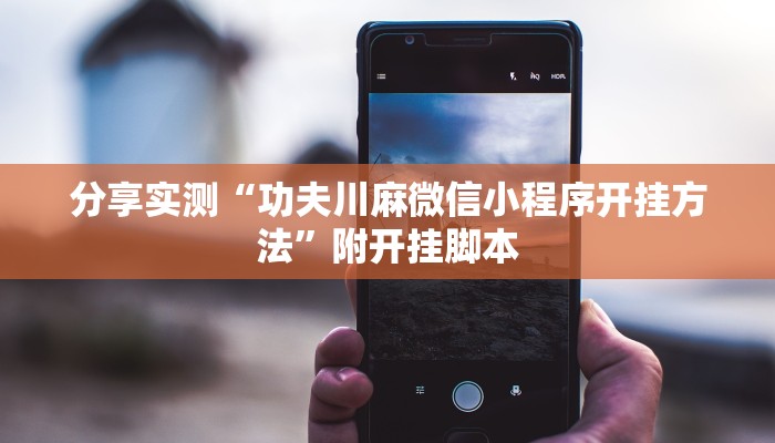 分享实测“功夫川麻微信小程序开挂方法”附开挂脚本