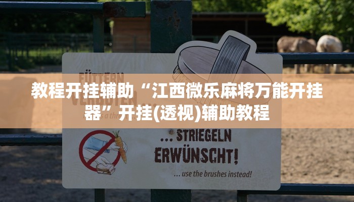 教程开挂辅助“江西微乐麻将万能开挂器”开挂(透视)辅助教程