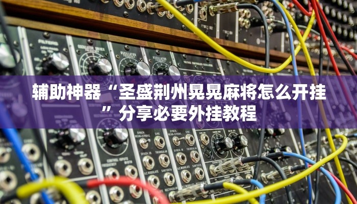 辅助神器“圣盛荆州晃晃麻将怎么开挂”分享必要外挂教程
